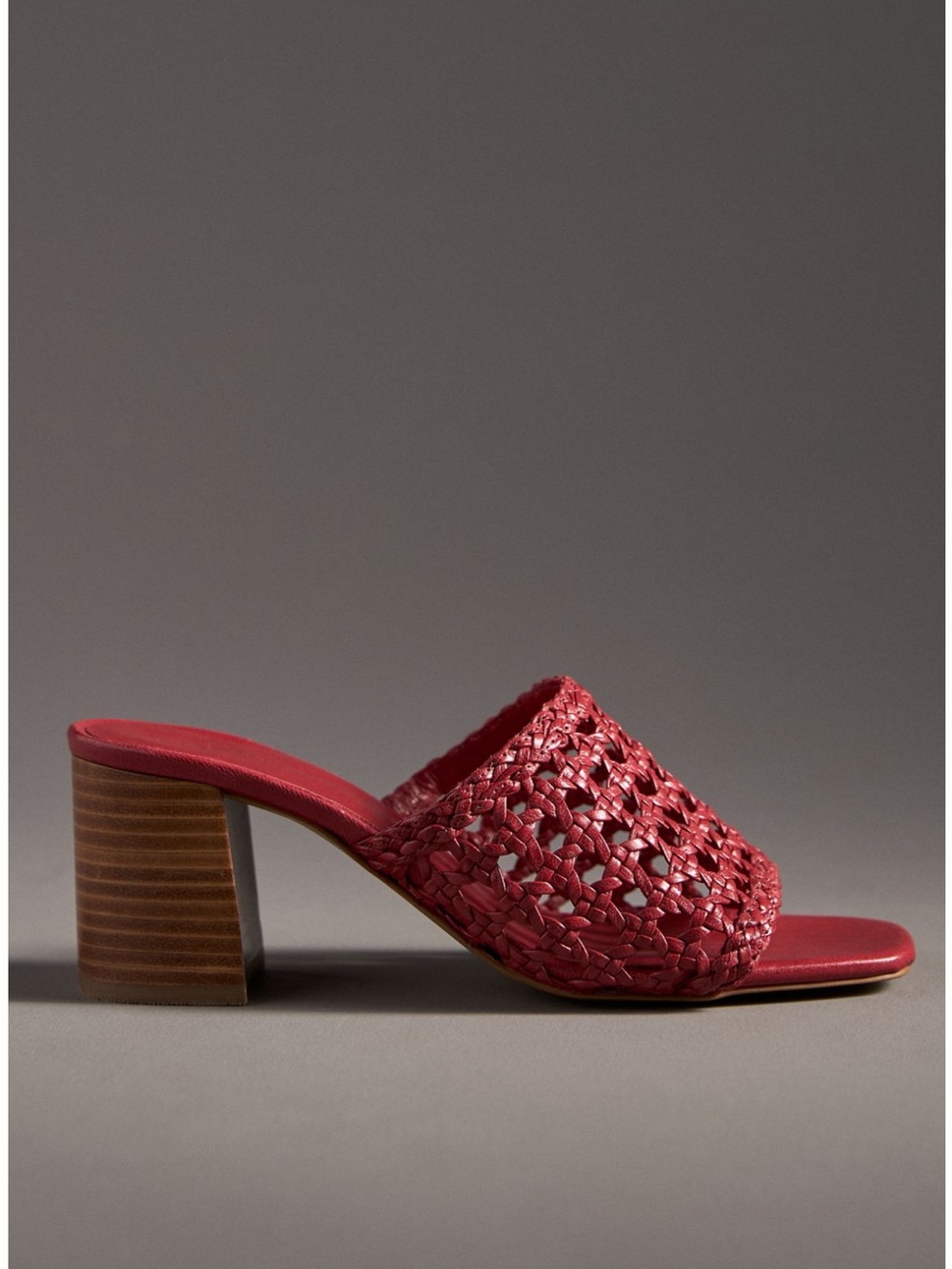 ANTHROPOLOGIE➕NWT Woven Block Heel Mule Sandal